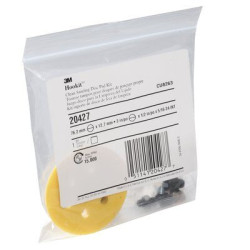 3M Hookit 3 In Backplate Pad With 5 Adapters 20427