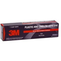 3M 08061 Plastic And Emblem Adhesive Clear