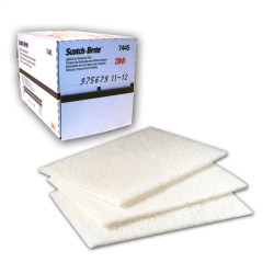 3M Scotch Brite Light Cleansing Hand Pad White 07445 Box Of 20 Or Each