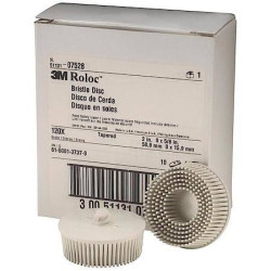 3M Scotch Brite Roloc Bristle Disc 2 Inch 120 Grit Coarse 07528 Each