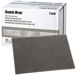 3M Scotch Brite Ultra Fine Hand Pad Gray 07448 Box Of 20 Or Each